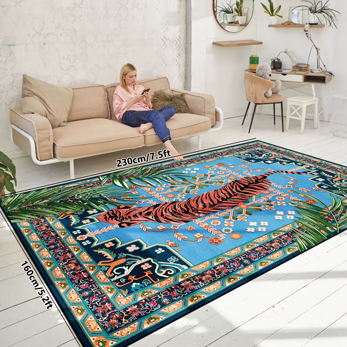 Tapis de salon, décoration de chambre à coucher