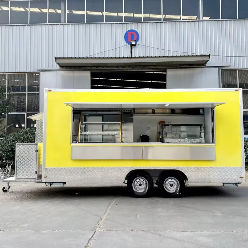 FOODLINE Remorque alimentaire personnalisée : Camion de café, Restaurant mobile, Remorque à glace, Food Truck, Remorque cuisine à vendre en Europe