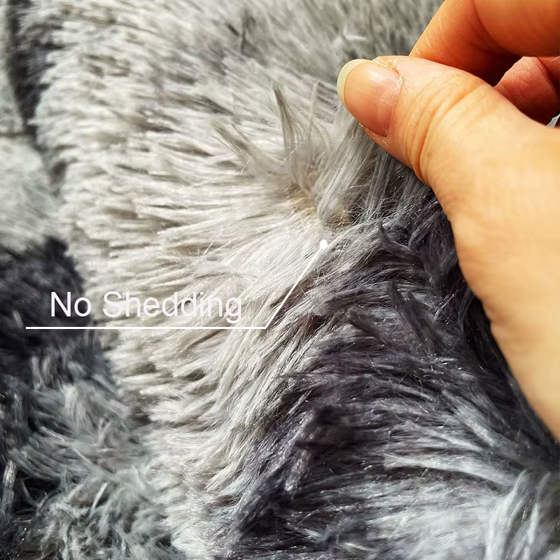 Tapis gris pour salon, en peluche