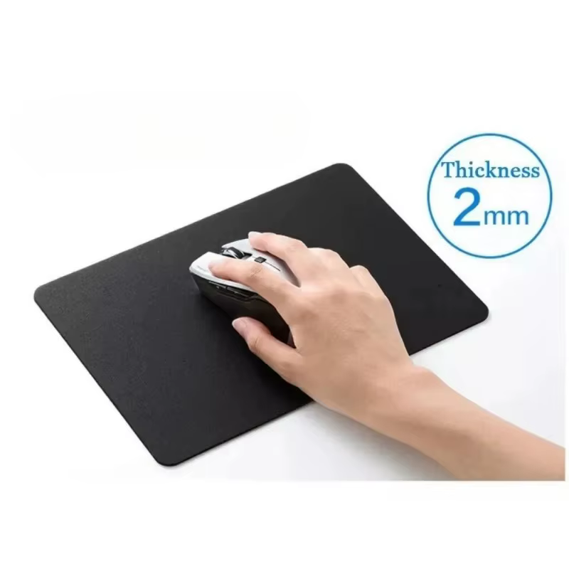 Tapis de souris en tissu noir épais, antidérapant, Super grand, résistant à la saleté, aspect de haute qualité pour les jeux sur ordinateur et l'utilisation au bureau