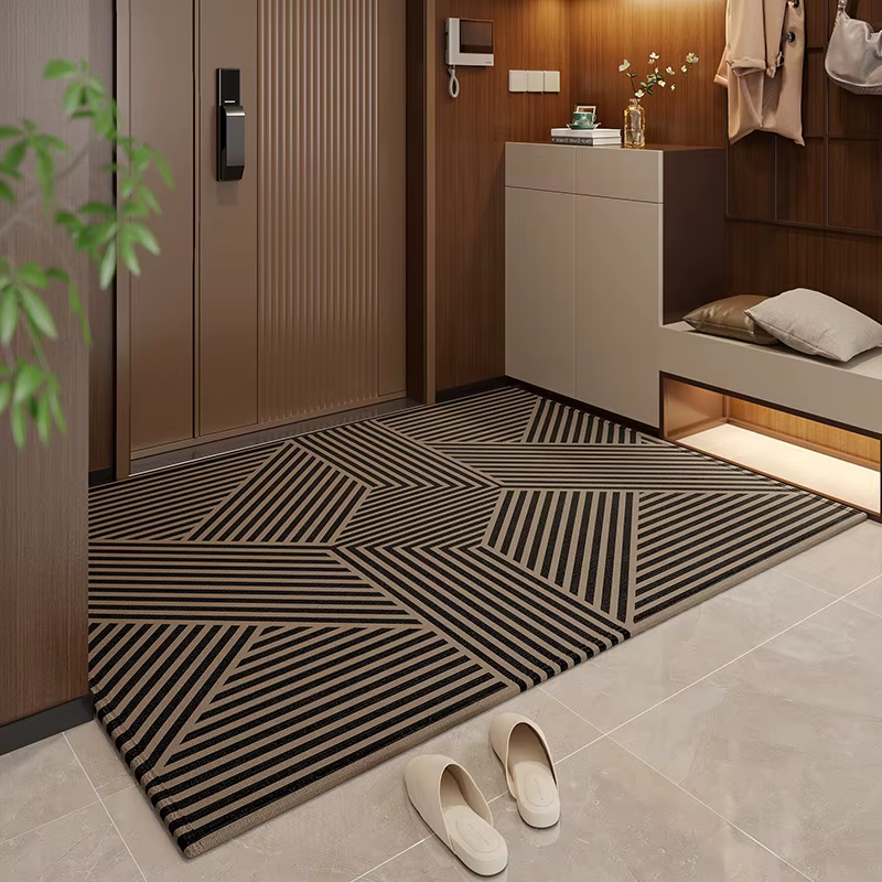 VIKAMA Tapis de couloir moderne à motifs géométriques