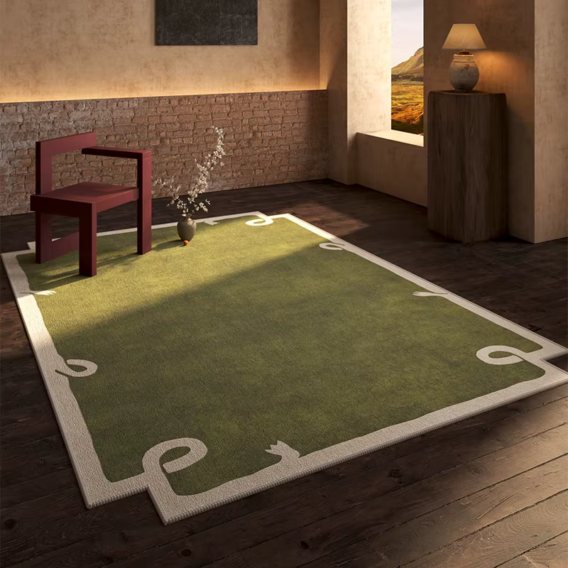 Tapis rétro léger de luxe pour décoration de salon