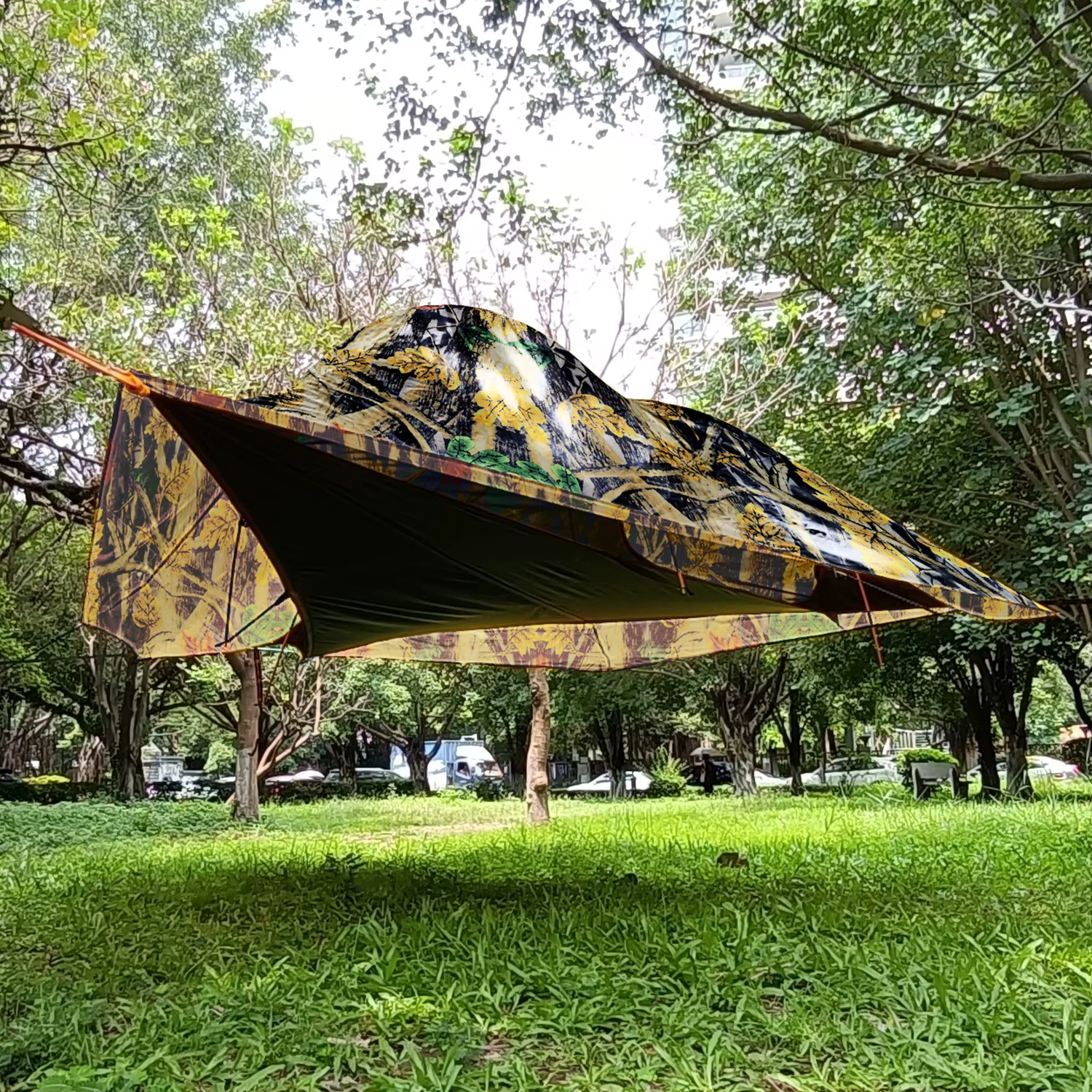 Tente d'arbre pour 2-3 personnes avec tropicale, tente d'arbre suspendue, hamac de Camping, maison d'arbre, Double couche, offre spéciale