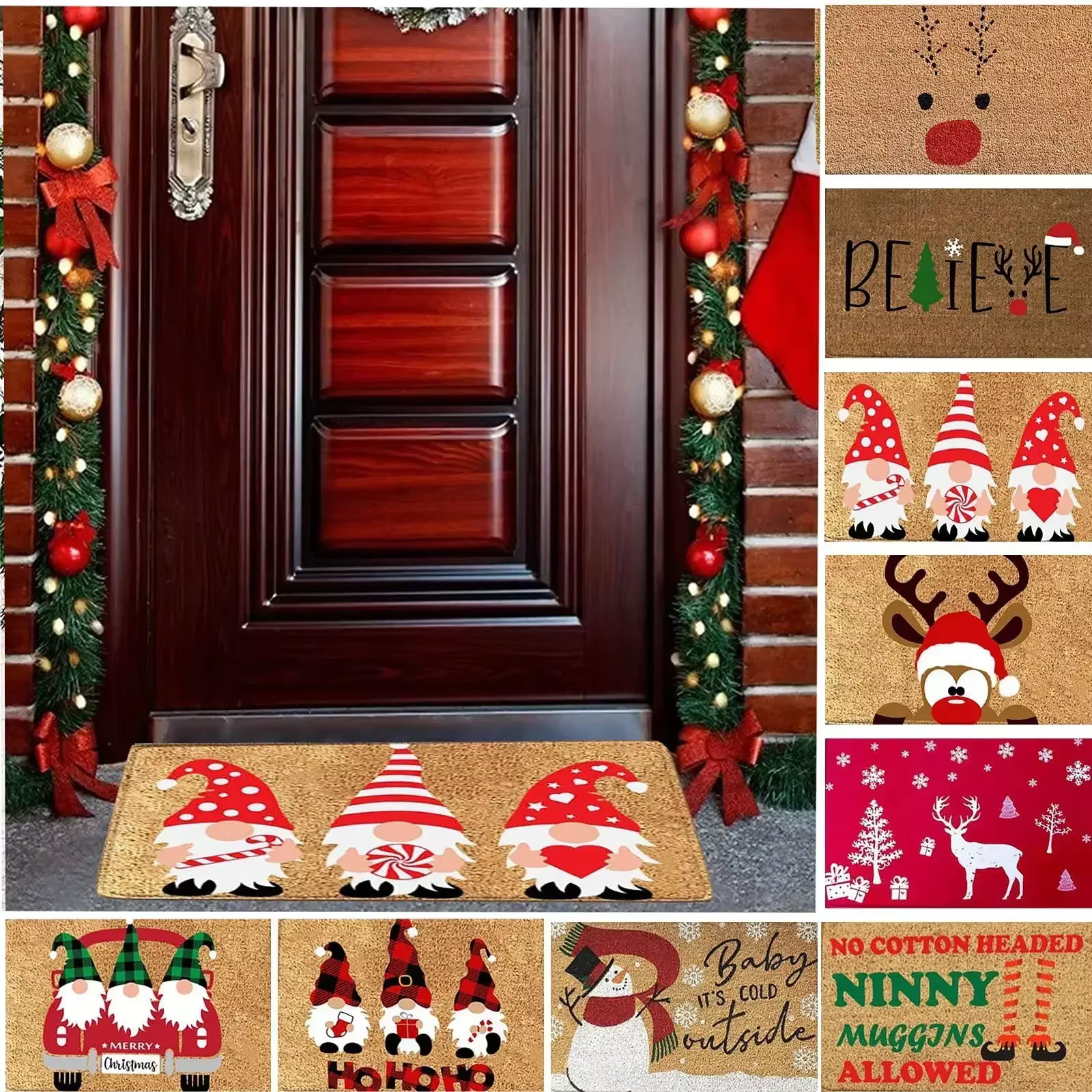 Paillasson de décorations de noël 2025