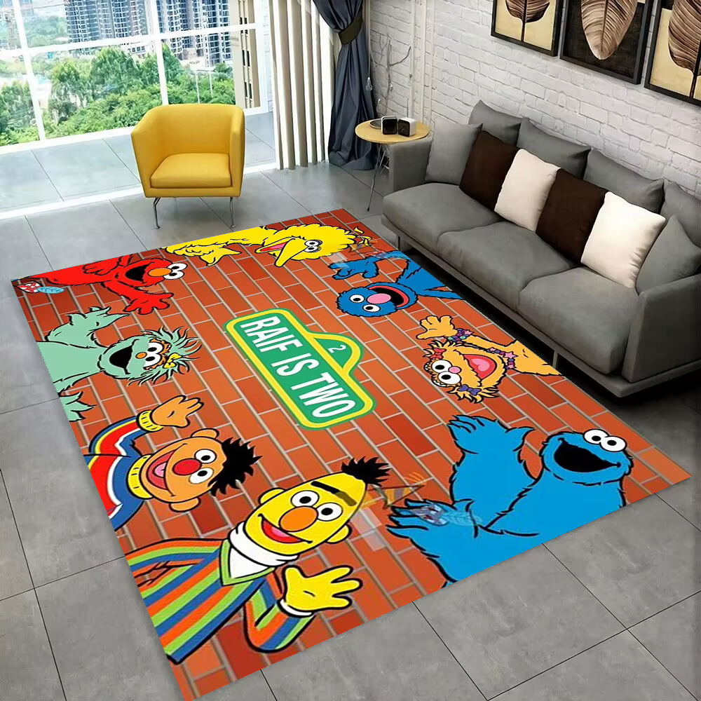 S-sésame Street TV tapis de dessin animé mignon pour chambre salon canapé paillasson de maison décor