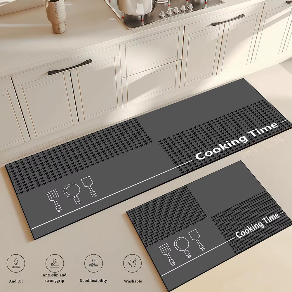 Tapis de cuisine imperméable à l'huile