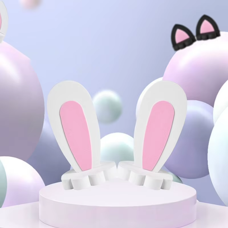 Nouvelles décorations extérieures pour toit de voiture (2x) – Ornements mignons de dessin animé pour modification de voiture : oreilles de lapin et oreilles de chat