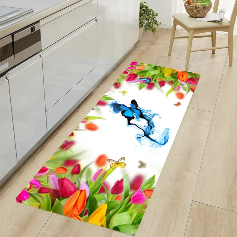 Tapis de sol de cuisine papillon