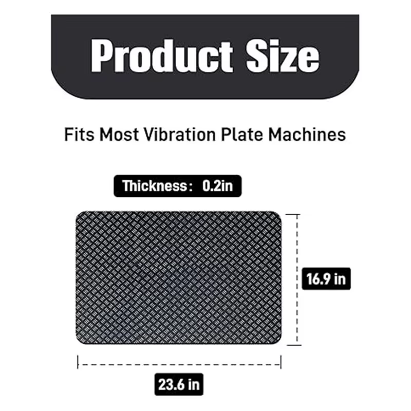 Tapis en silicone antidérapant double face BSEVB pour la plupart des plateformes vibrantes