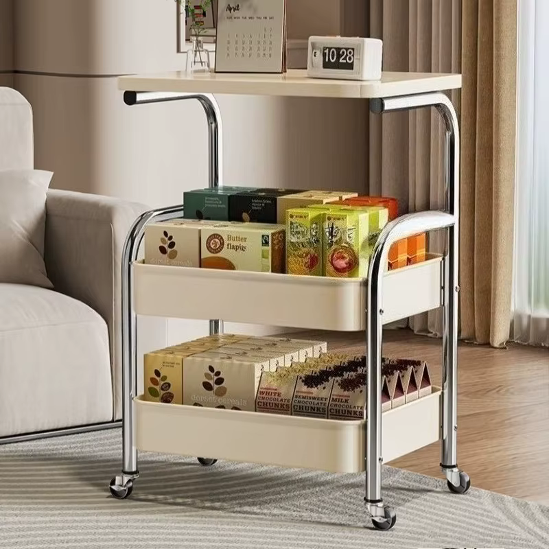 Îlots de cuisine et chariots de rangement mobiles multifonctionnels pour la maison, étagère de rangement multi-niveaux, meuble de rangement