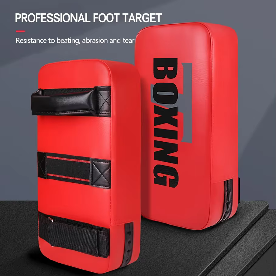 1 Cible de pied de boxe, 1 Cible de main, 1 Cible de frappe MMA Muay Thai pour le Taekwondo, Équipement d'entraînement de boxe pour enfants et adultes