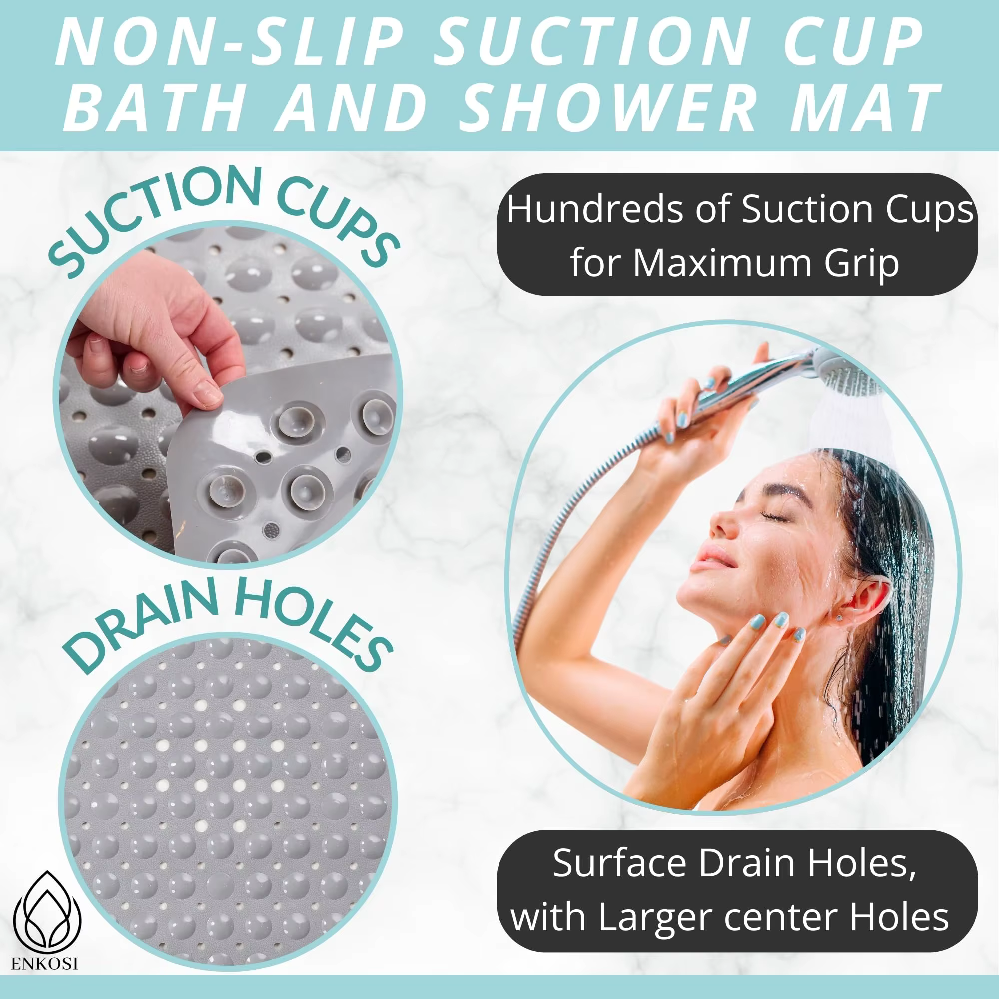 Tapis de baignoire et de douche Tapis de bain antidérapant