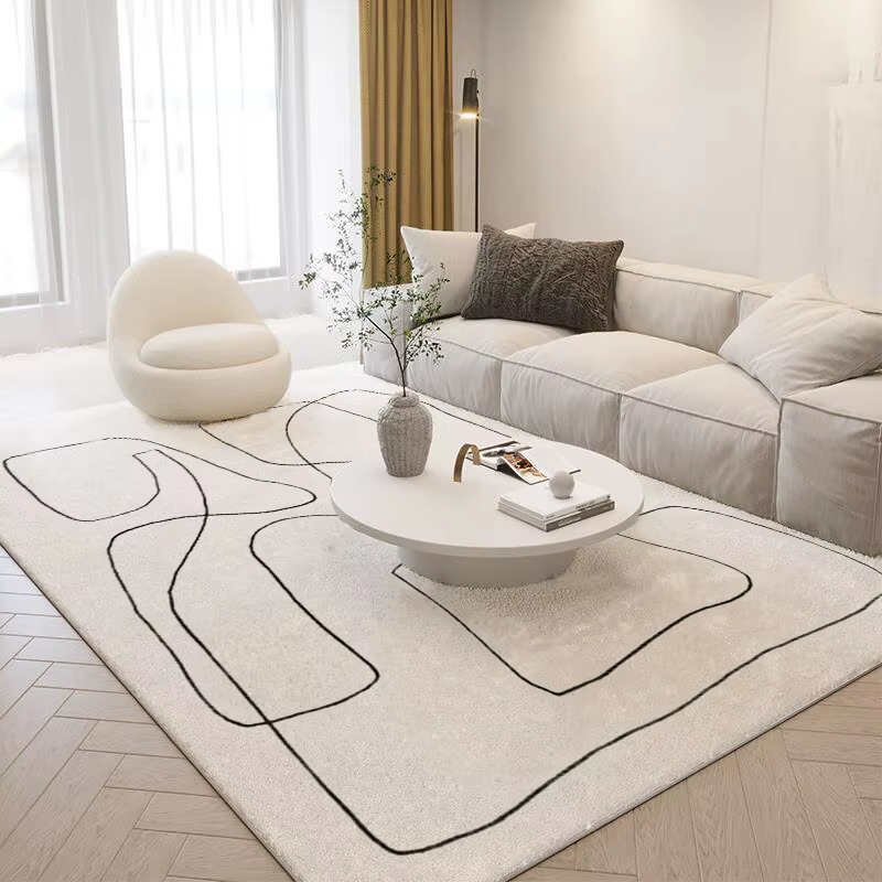 Tapis en peluche de Style nordique