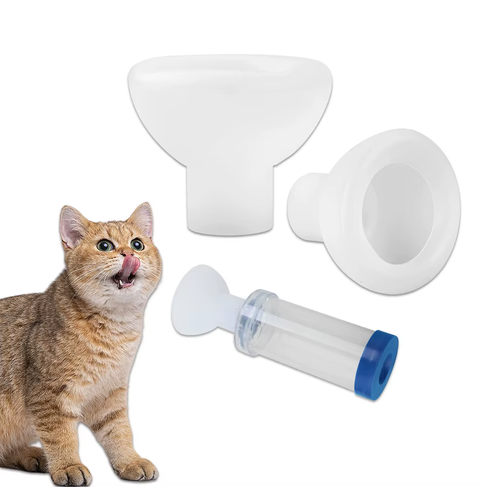 Chambre d'aérosol pour animaux vétérinaires, inhalateur d'asthme pour animaux de compagnie, dispositifs d'espacement, accessoires de masque, pièces pour animaux de compagnie, chats, chiens