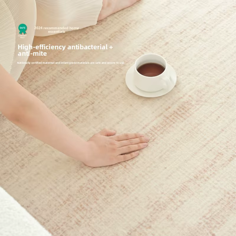 Tapis lavable couleur crème 8x10 pieds