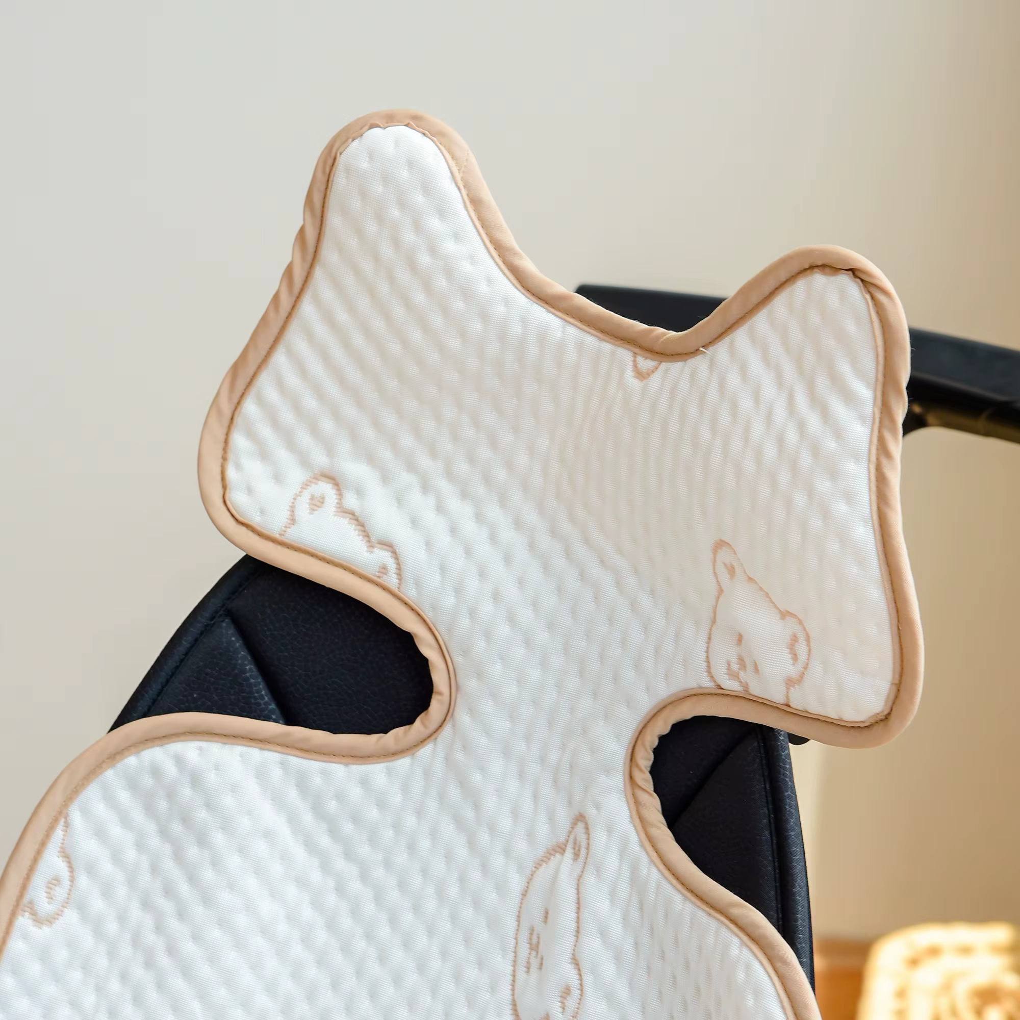 Coussin de Siège Respirant pour Poussette de Bébé, Respirant, en Soie Glacée, pour la Marche