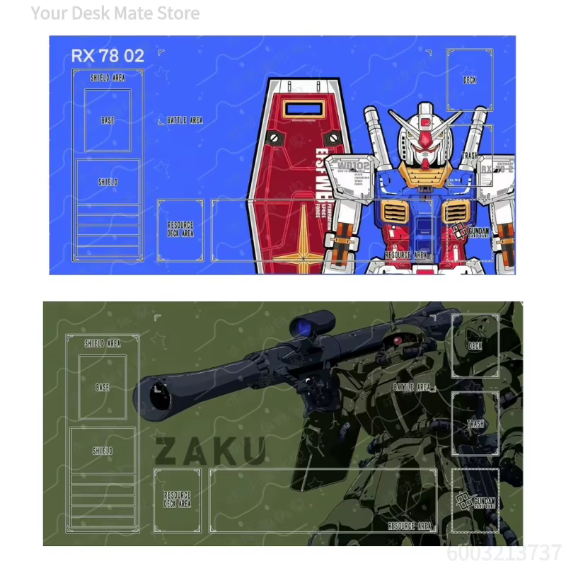 Tapis de jeu en caoutchouc personnalisé Hot Gundam TCG GCG