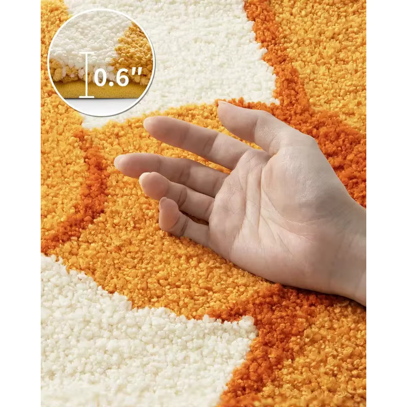 VIKAMA Adorable tapis semi-circulaire en forme de petit canard jaune