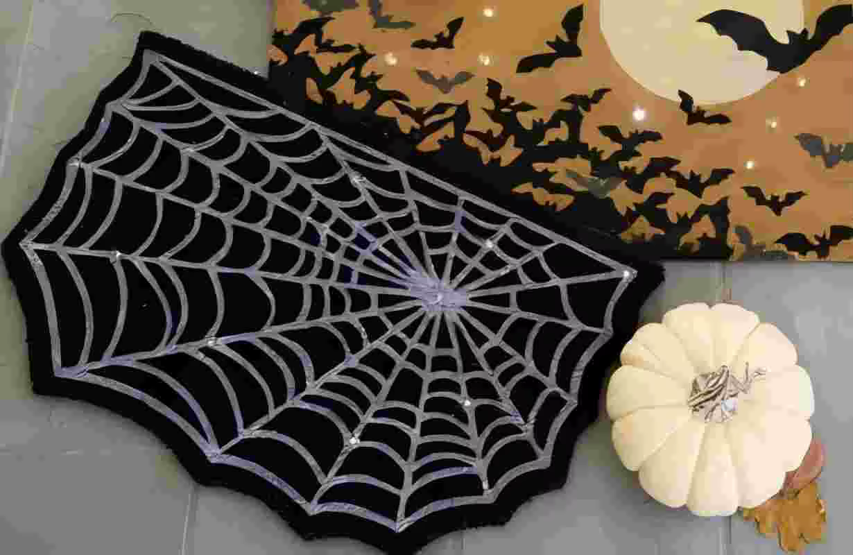 VIKAMA – tapis décoratif en forme d'halloween