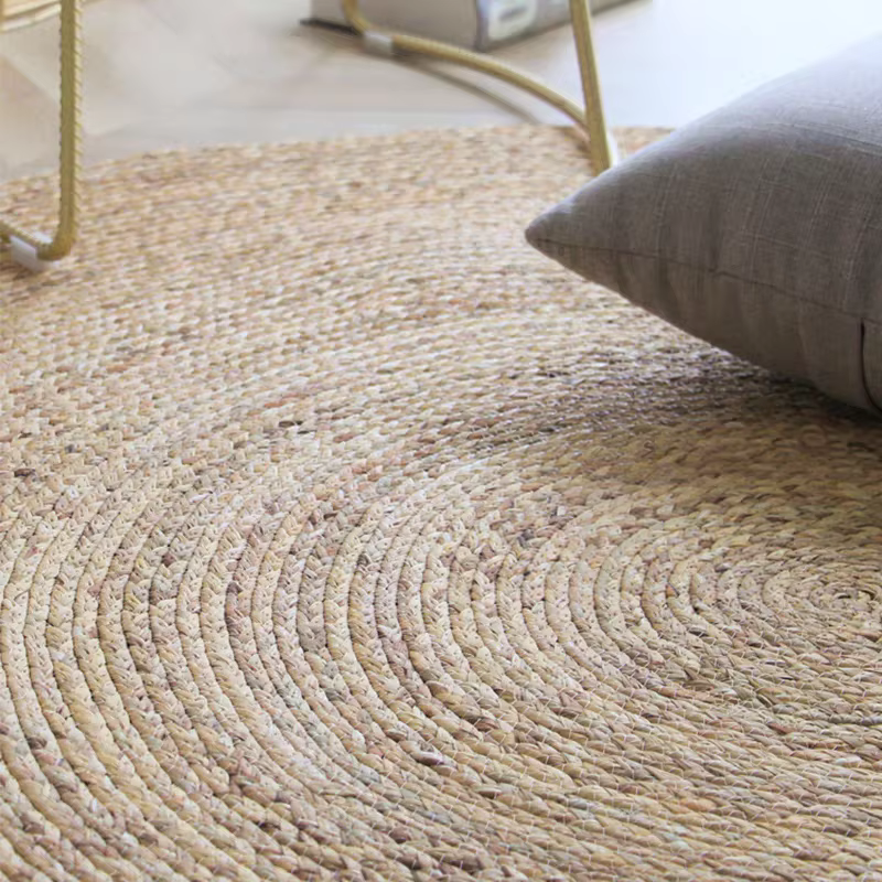 Tapis ronds en rotin 100% de paille