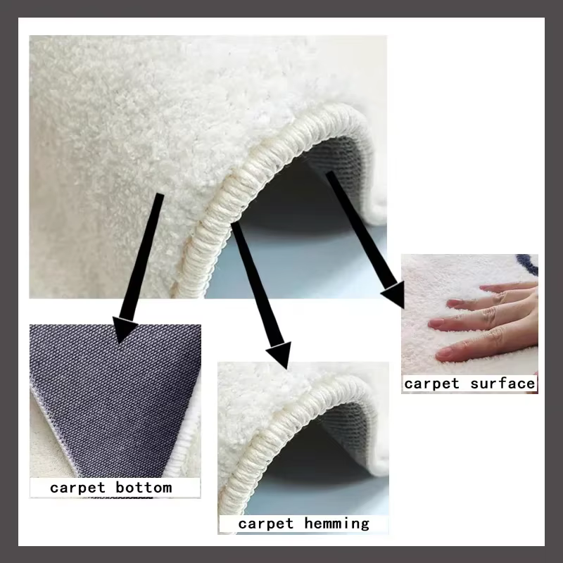 Tapis irrégulier de style crème