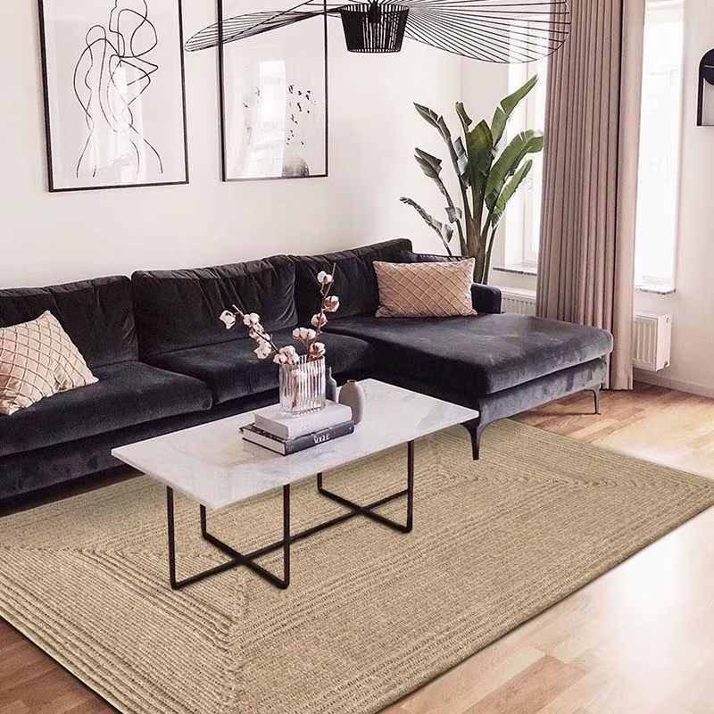 Tapis de sol tissé de luxe nordique
