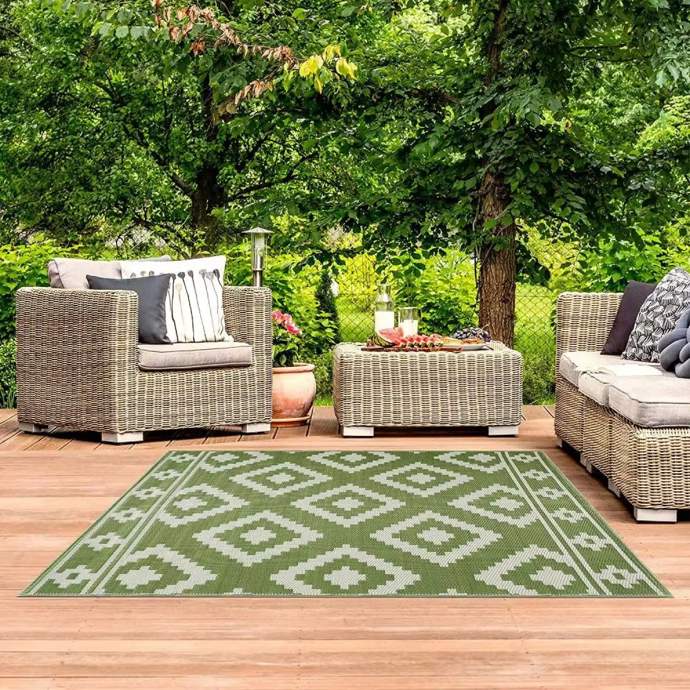 VIKAMA Tapis d'extérieur imperméable pour jardin