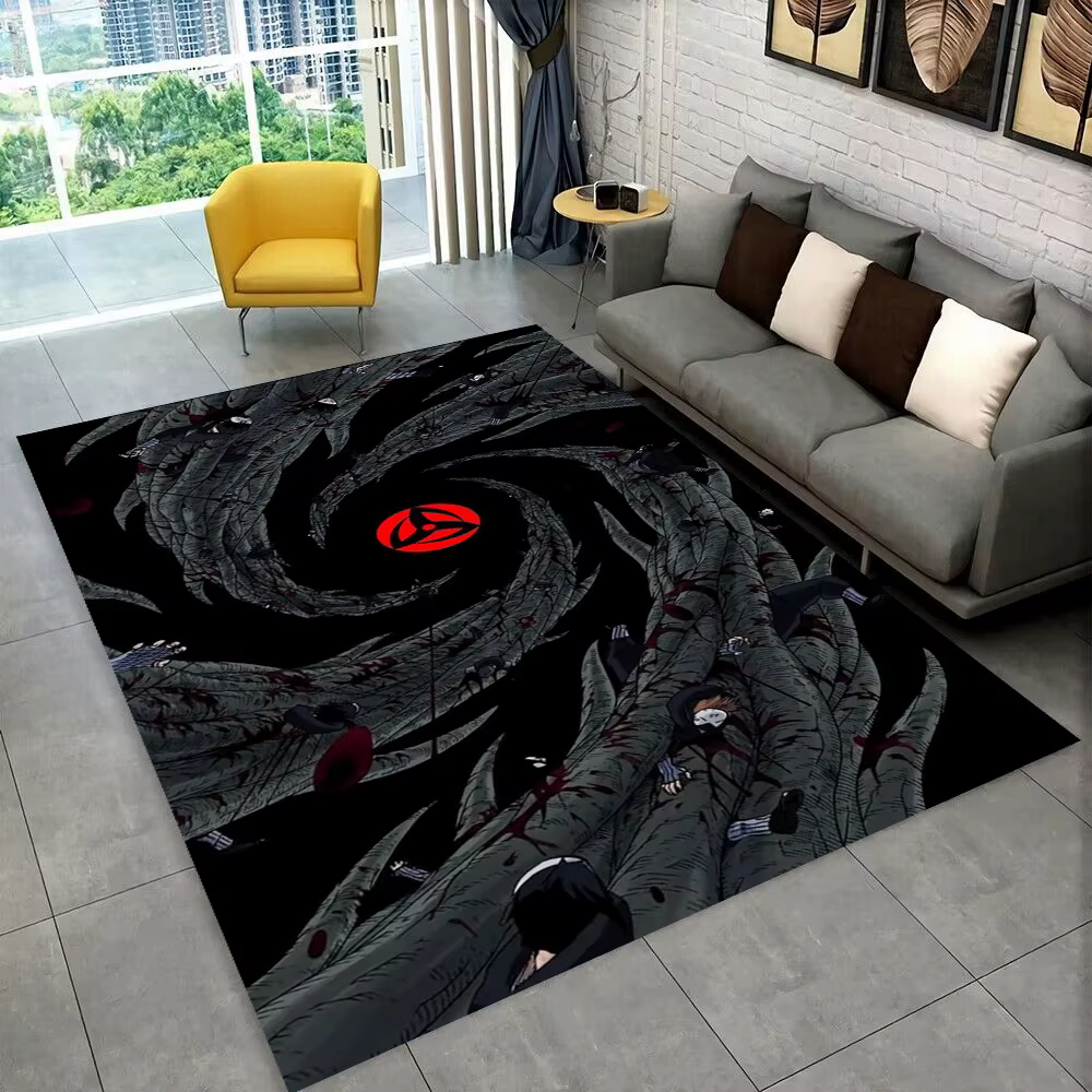 Tapis 3D N-Naruto Cartoon Anime I-Itachi pour salle de jeux