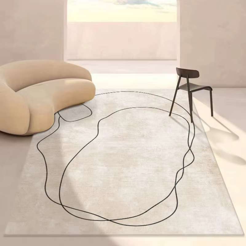 Tapis irrégulier de Style Ins pour décoration de salon