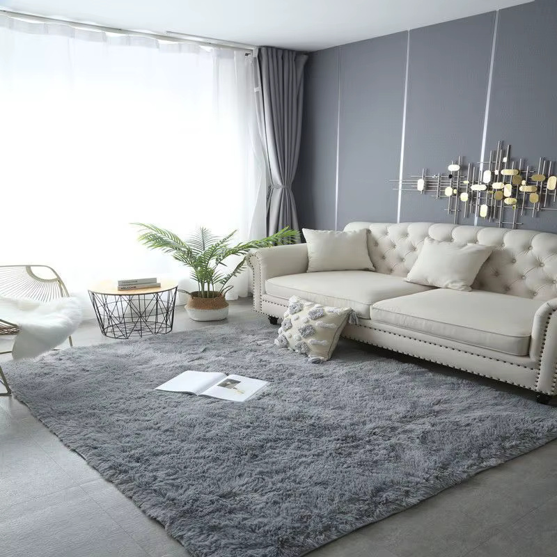Tapis de grande taille en peluche lea pour salon