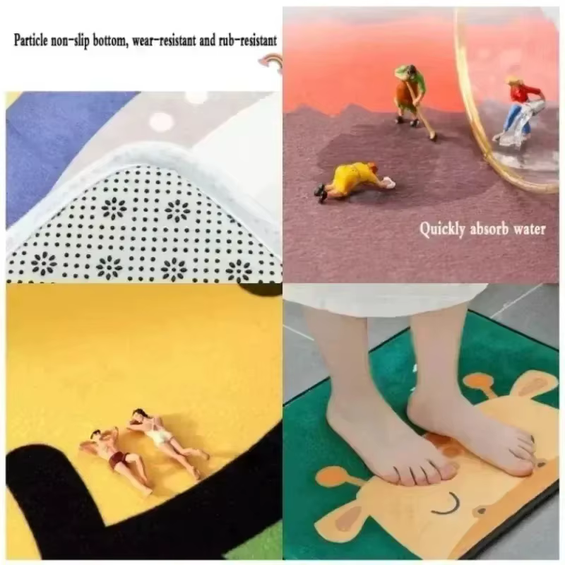 Tapis de sol antidérapant pour salle de bain