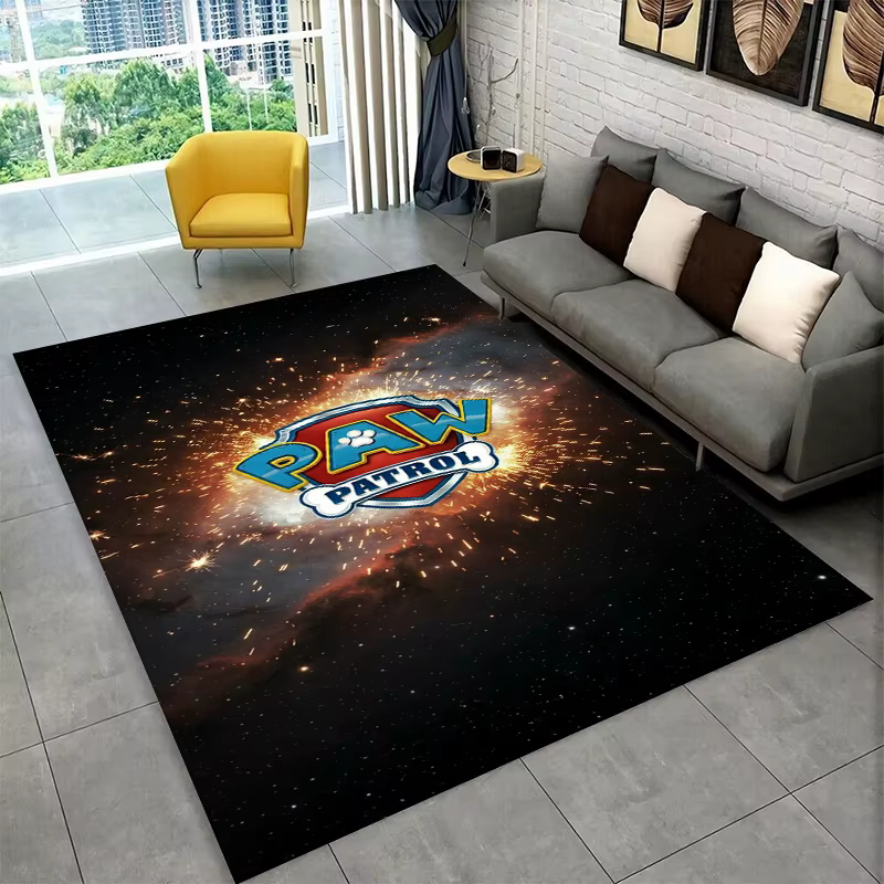 Tapis de dessin animé P-Patrol avec chien mignon pour salle de jeux