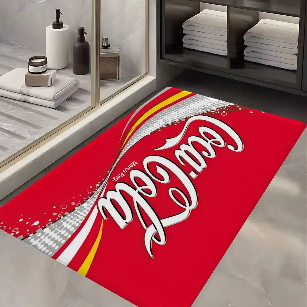 Tapis de porte vintage avec logo Coca-Cola
