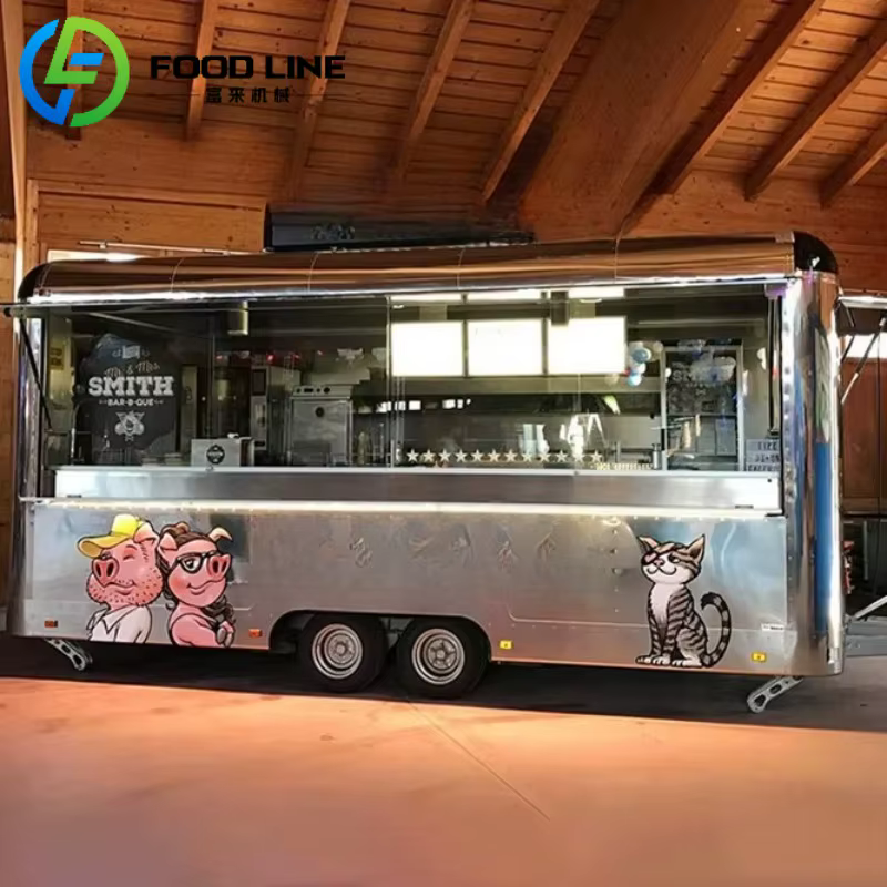 Usa cafés nourriture Van barbecue chariot de nourriture voiture Mobile crème glacée Pizza camion de nourriture remorque avec cuisine complète