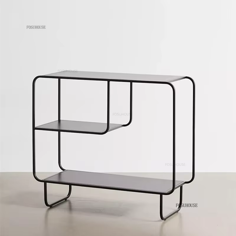 Bibliothèques de sol créatives, étagère d'art en fer Simple, organisateur de rangement, meubles de salon nordiques, présentoir de canapé de maison, armoire latérale