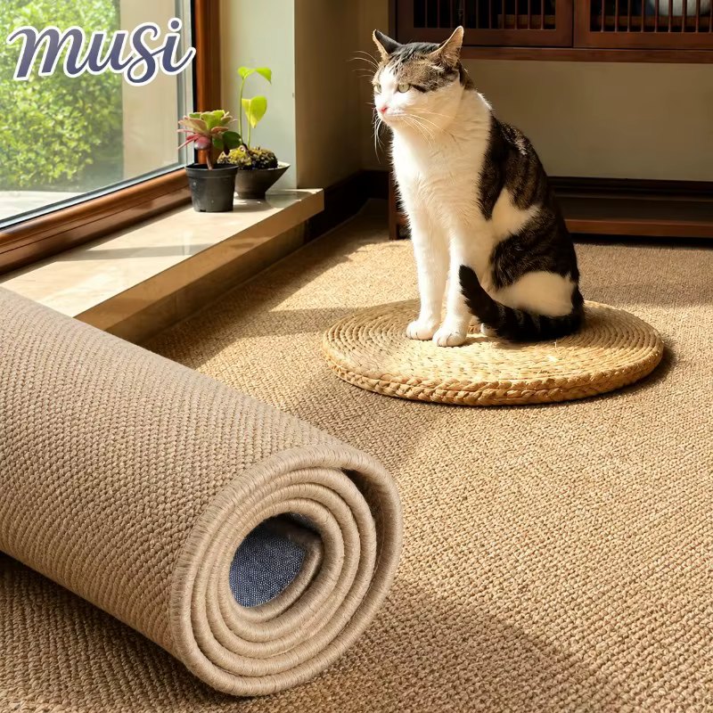 Tapis en faux sisal de style moderne