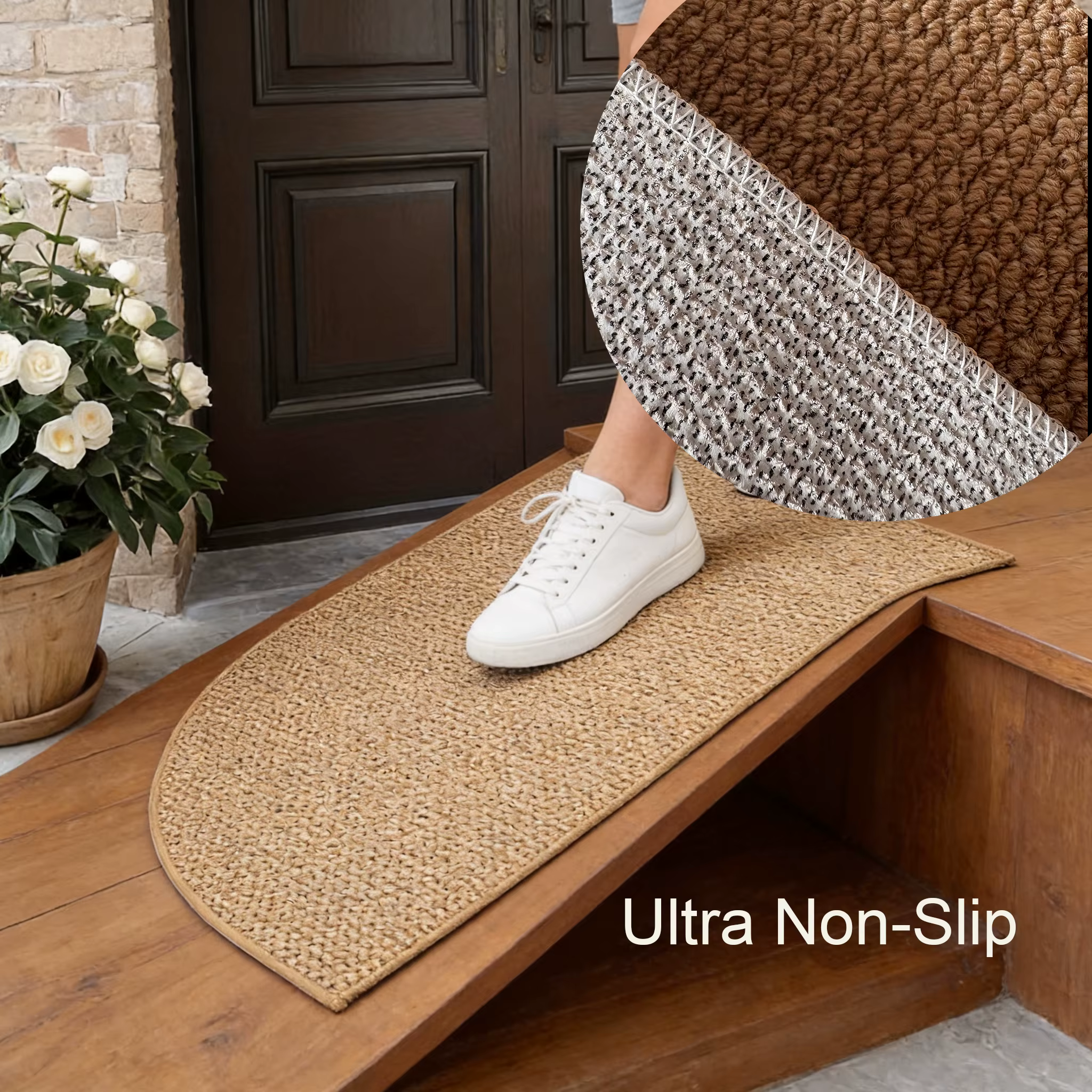 Tapis de porte extérieur/intérieur en faux jute