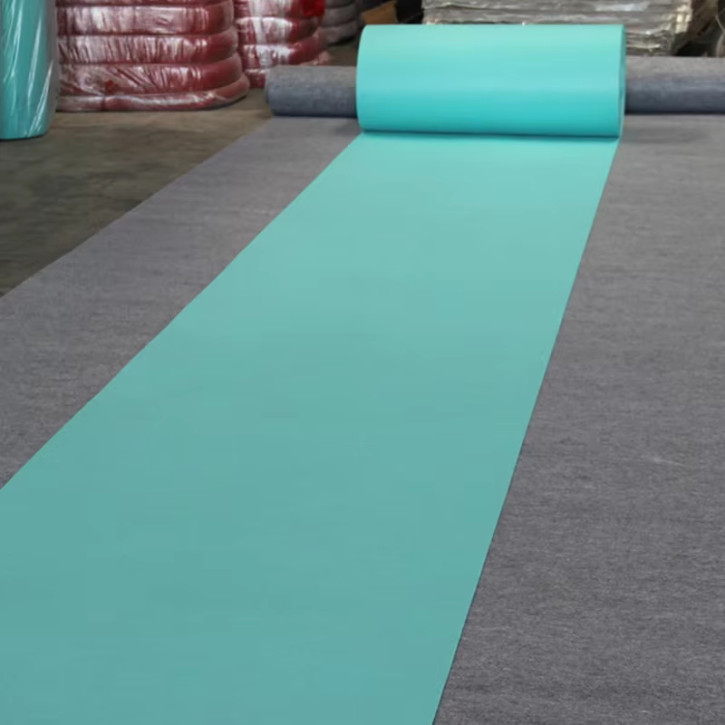 Tapis bleu Tiffany jetable Non tissé