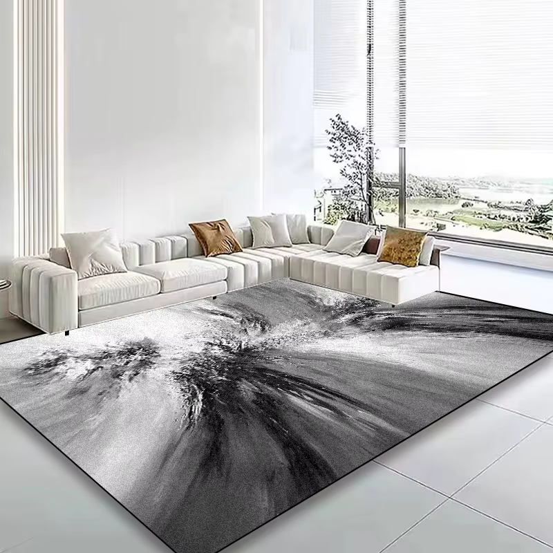 Grand tapis de style nordique antidérapant pour salon, décoration, tapis de zone de canapé, facile à nettoyer, tapis de table basse 200x300, tapis de chambre et de salon