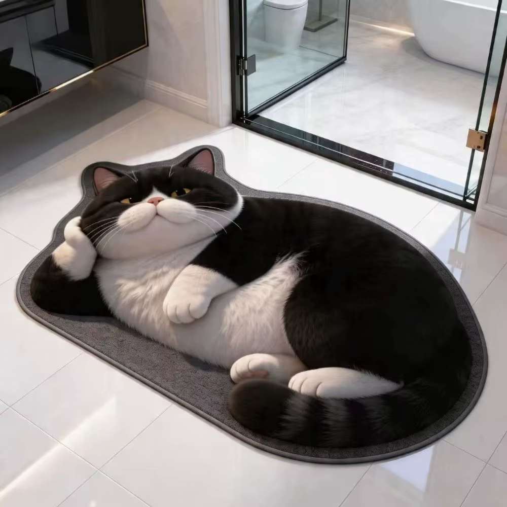 Tapis de sol 3D en terre de diatomée pour chat