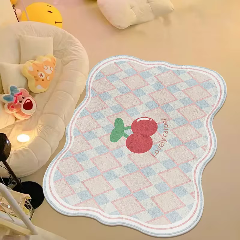 Tapis de décoration de chambre de fille de dessin animé mignon