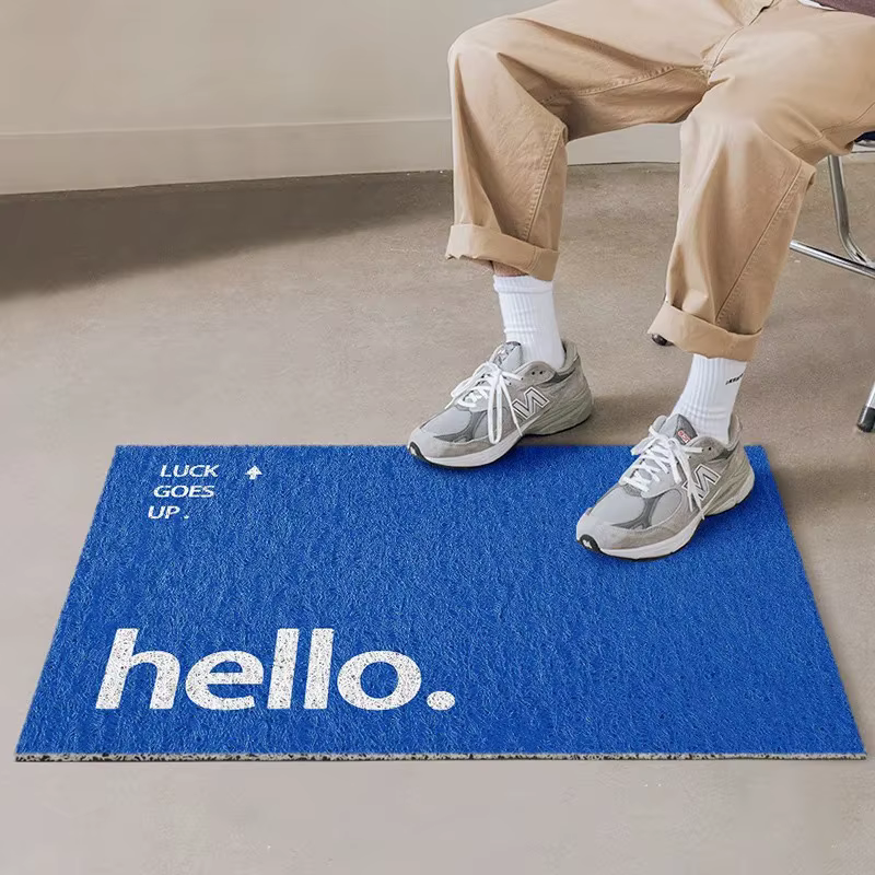 Tapis d'entrée créatif pour porche