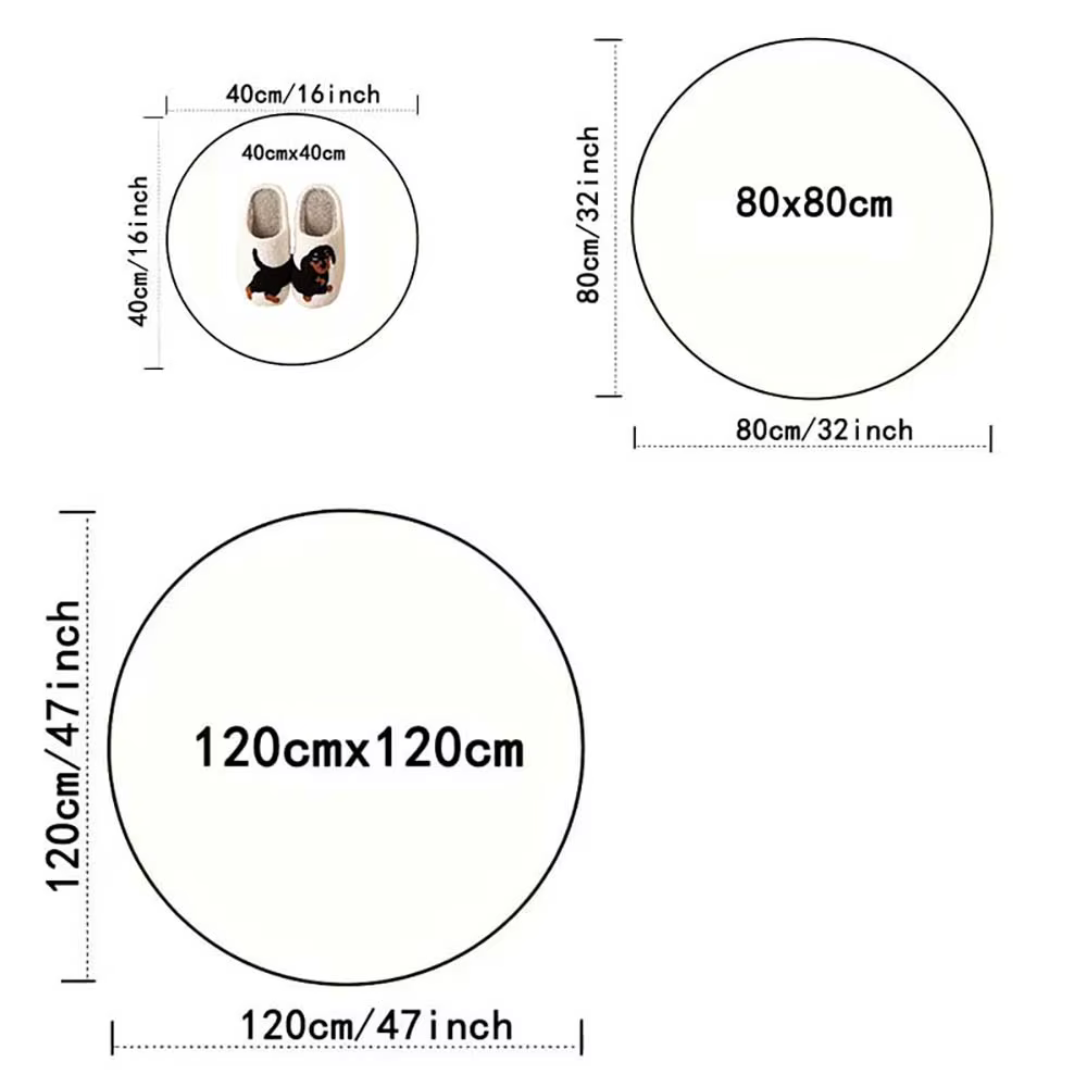 Tapis rond noir clé grecque pour salon