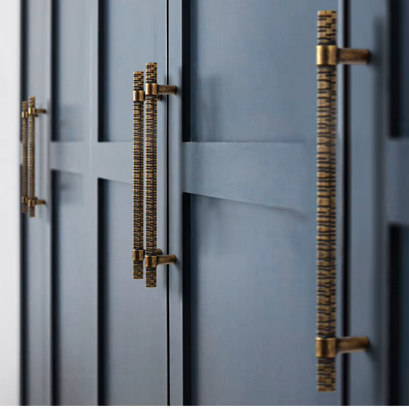 Poignée de porte en bronze rétro Chi Board, armoire simple chinoise, meubles luxueux, bouton de porte, armoire de cuisine, Foy