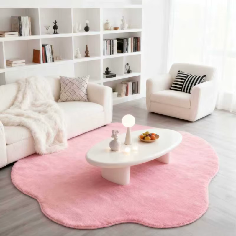 Tapis de couleur unie pour chambre à coucher