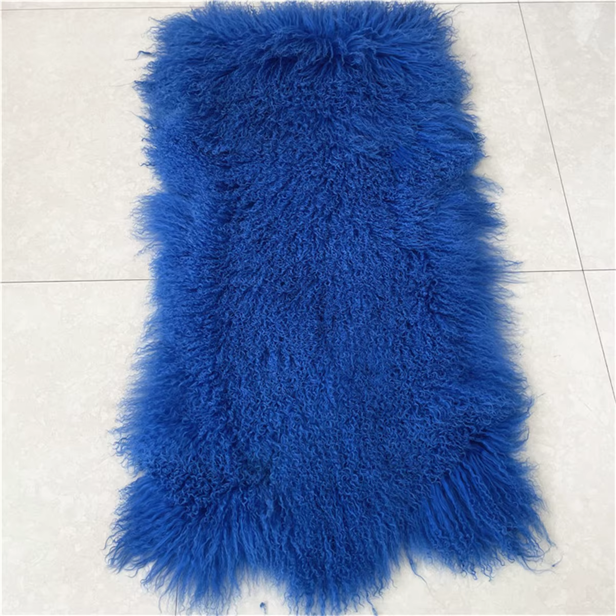 Tapis en fourrure de mouton de Mongolie naturelle en gros
