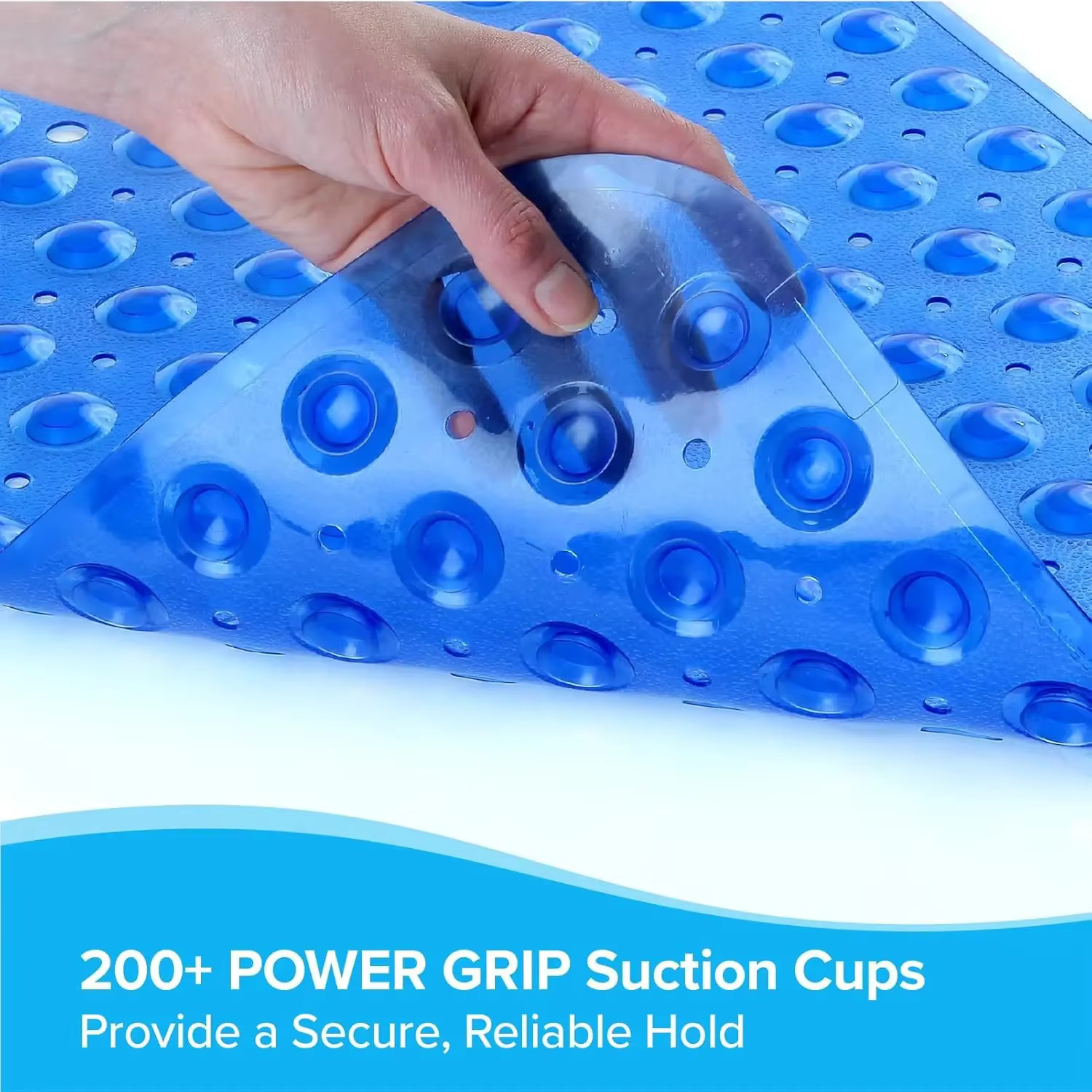 Tapis de baignoire antidérapant Extra Long pour salle de bain