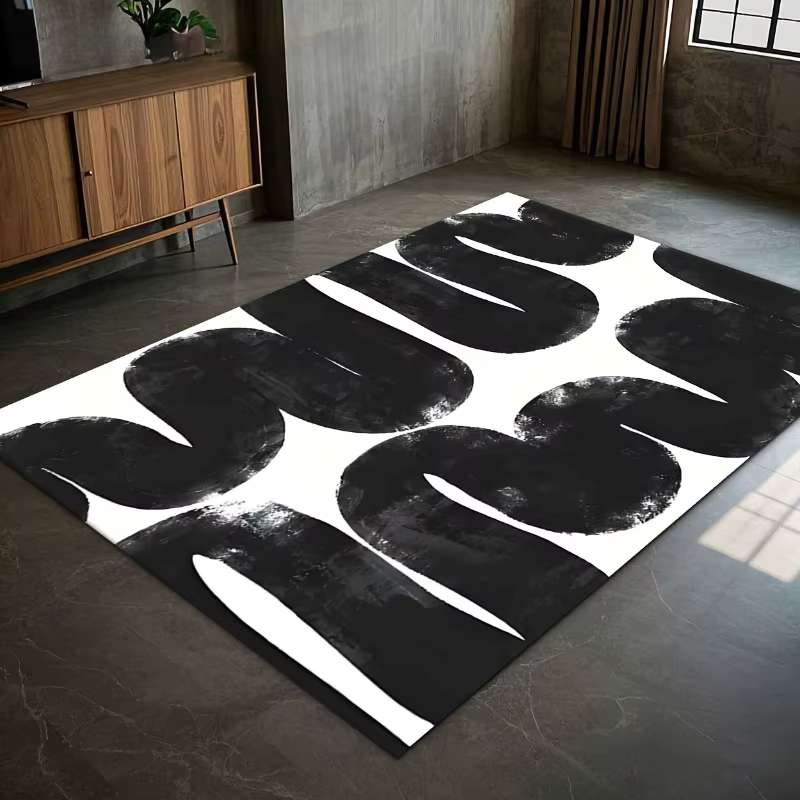 Tapis de salon minimaliste moderne