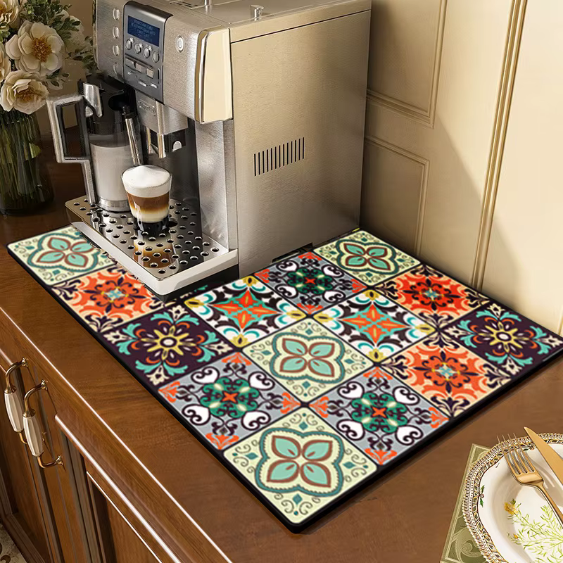 Tapis de séchage de vaisselle antidérapant super absorbant