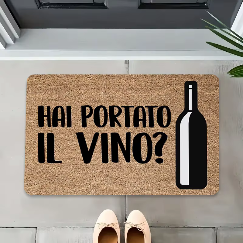 VIKAMA Tapis d'extérieur humoristique à thème italien